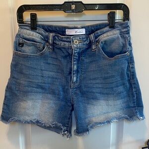 KanCan Faded Blue Denim Cutoff Shorts